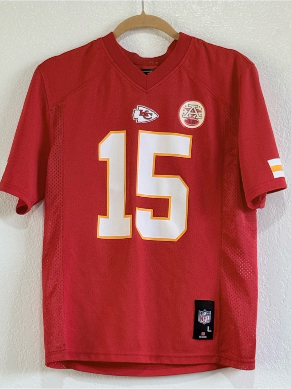 Kansas City Chiefs #15 Red Football Jersey Youth Large 14/16